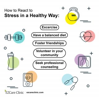 Healthy ways to react to stress
