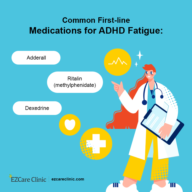 Common First-line Medications for ADHD Fatigue ADHD Fatigue