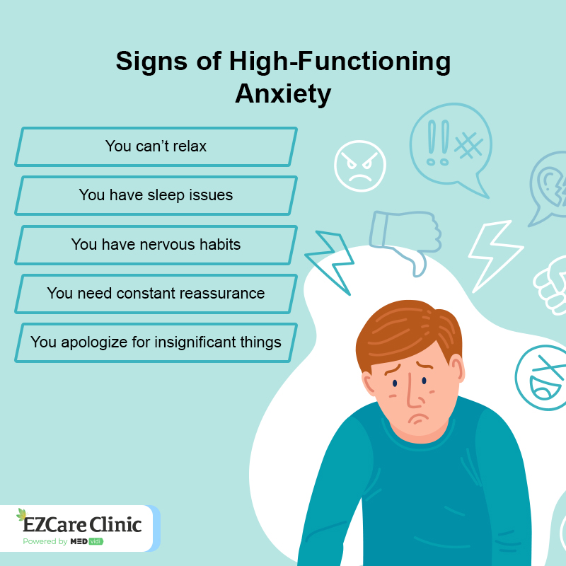 High Functioning Anxiety: Signs, Characteristics, and Cure High Functioning Anxiety Signs